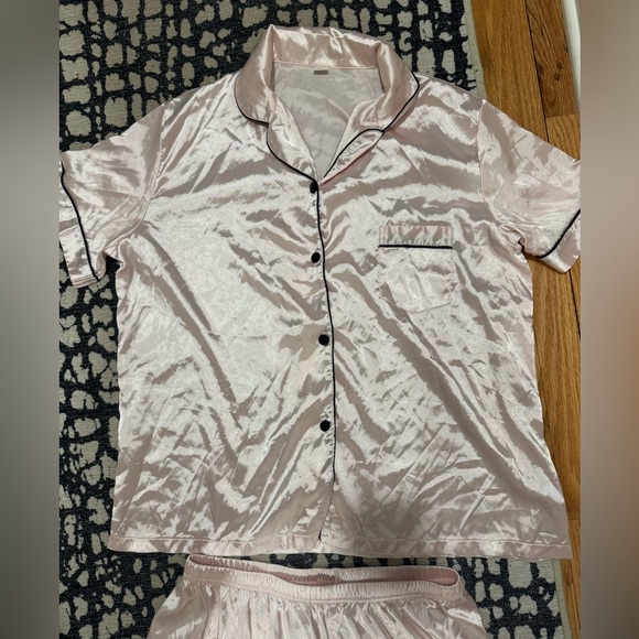 Silky Pink Pajama Set - Picture 5 of 7